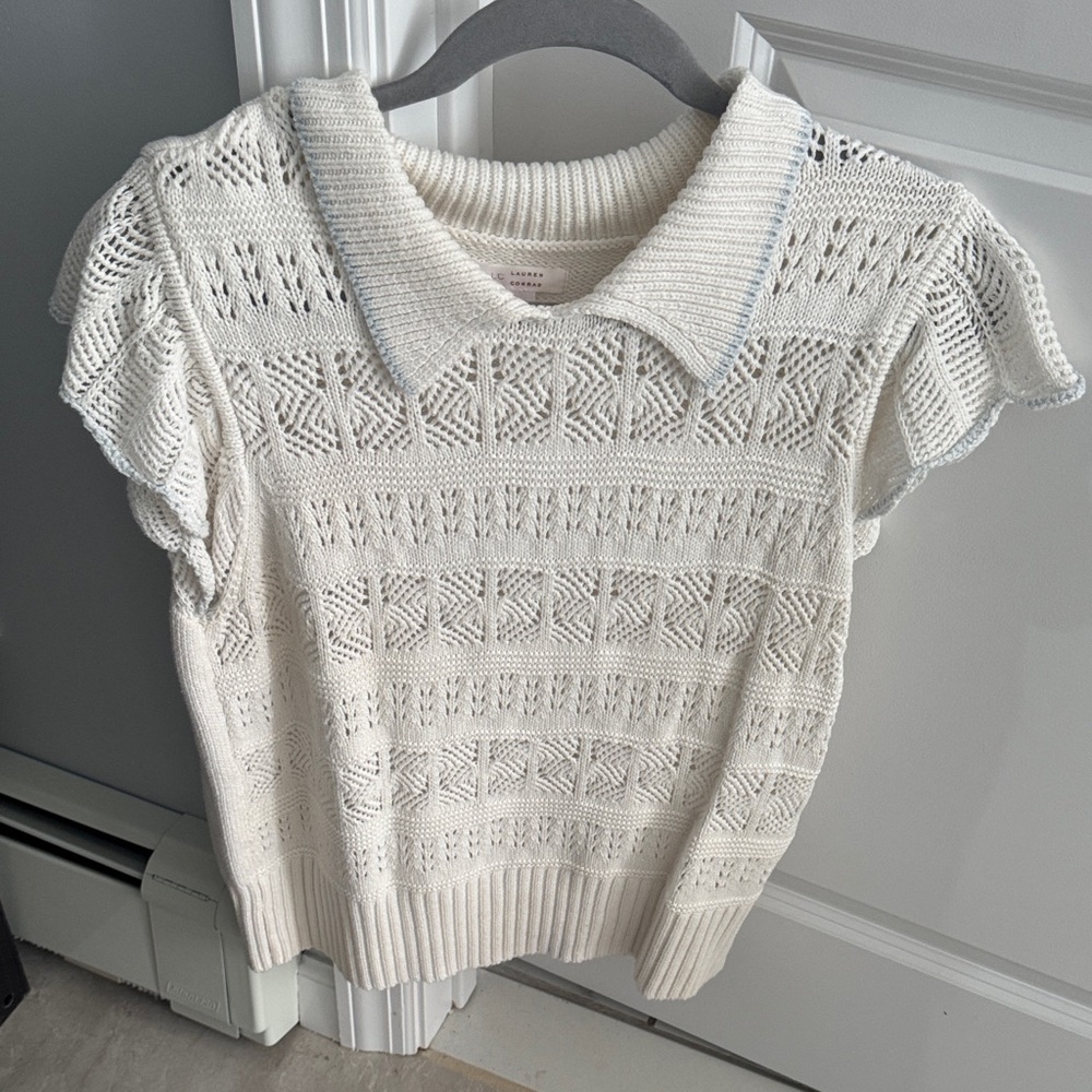 LC Lauren Conrad Cream Knit Camisole